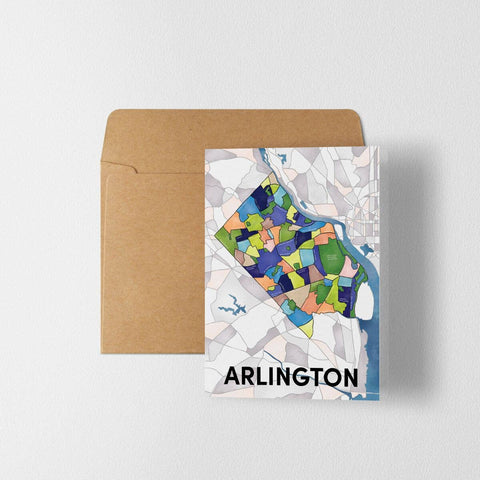 Arlington VA Map Card