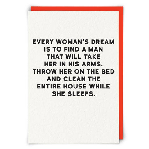 Womens Dream Greeting Card