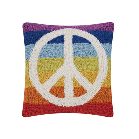 Rainbow Peace Hook Pillow