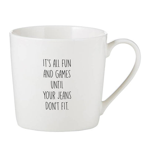 Jeans Don't Fit mug
