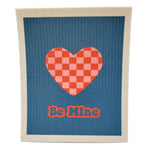 Be Mine Heart "Valentine" Swedish Dishcloth - Valentines Day