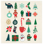 Christmas Icons Swedish Dishcloth