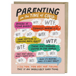 Parenting Time of COVID Card