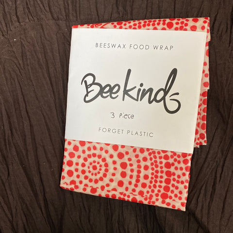 Bee Kind three piece beeswax food wrap